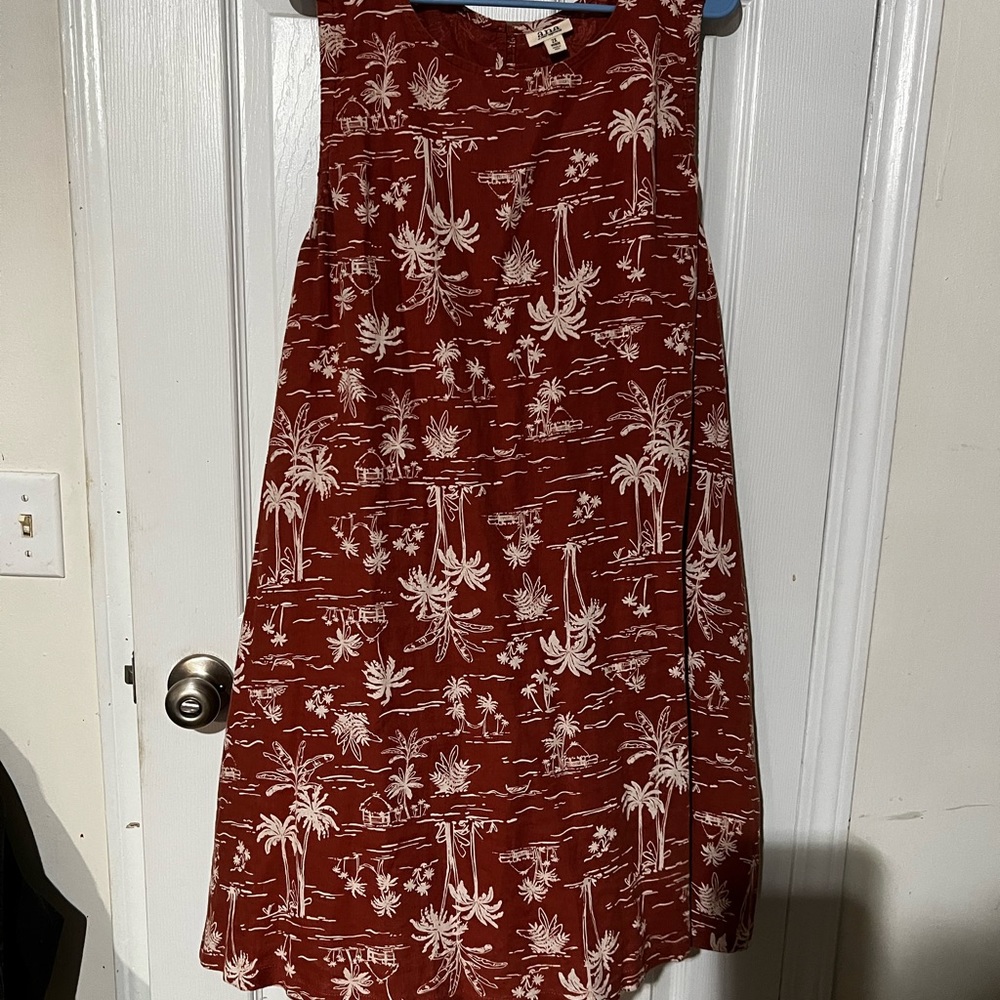 Ana size 2x tank style palm tree dress. Worn once. Like new.